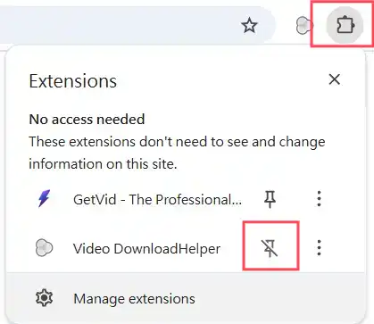 Video DownloadHelper Installation Step 2