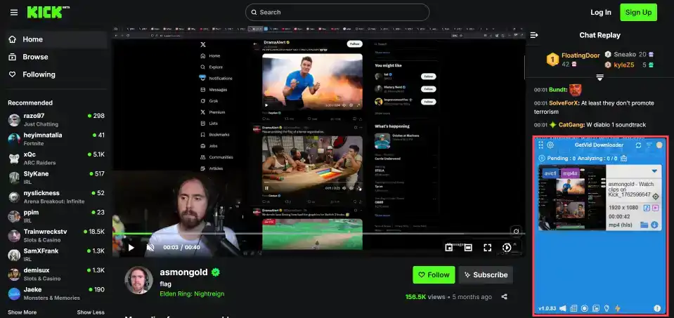 Getvid Usage Step 4 - Download Video