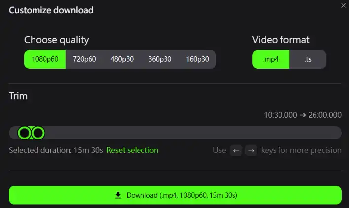 Kick Downloader Step 4