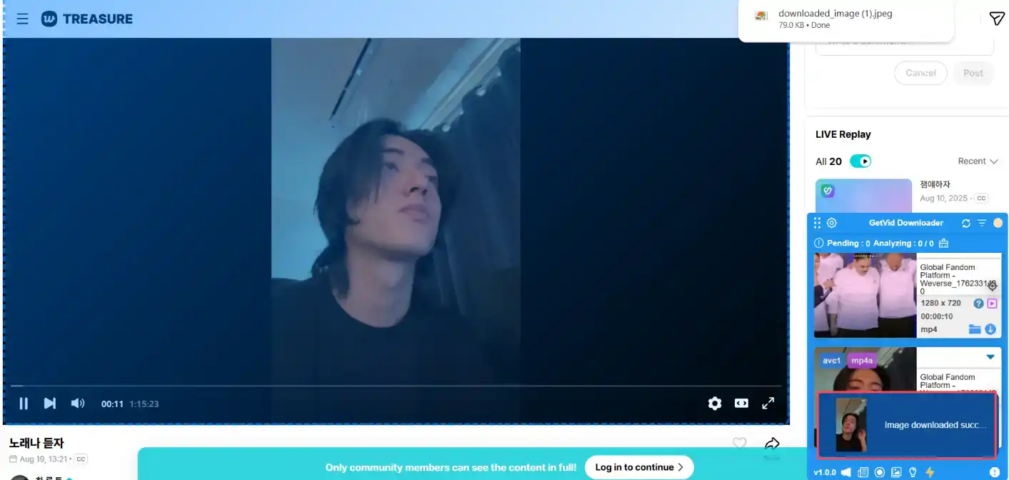 Getvid Usage Step 7 - Video Screenshot